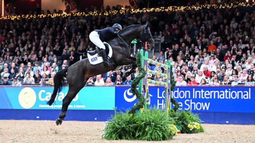 Gemma Stevens Triumphs in Thrilling Six-Bar Competition at London International Horse Show