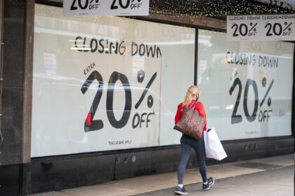 The report comes after data from MRI Software showed Boxing Day shopper footfall was down (Dominic Lipinski/PA) (PA Wire)